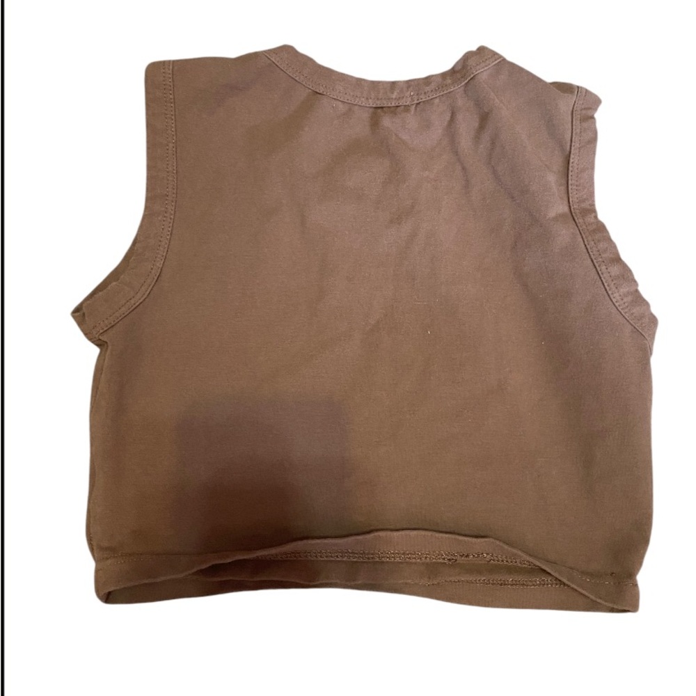 The Kript Brown Crop Top - Picture 2 of 4